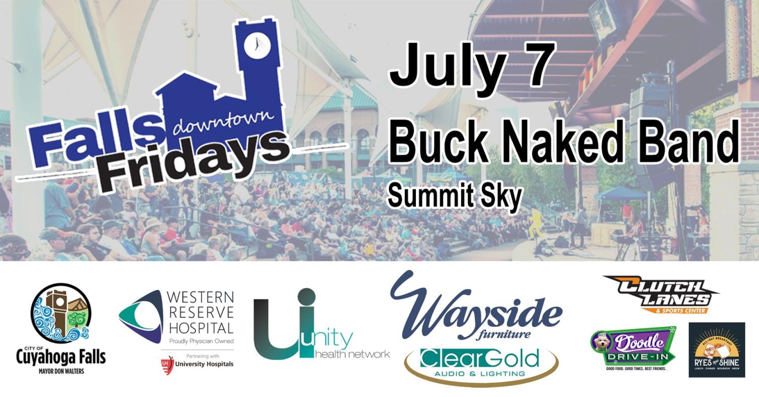 Falls Downtown Fridays - Buck Naked Band | Downtown Cuyahoga Falls